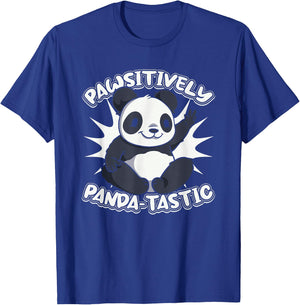 Pawsitively Panda-Tastic Panda Bear Friend Lover Giant Panda T-Shirt - T-Shirt | Royal