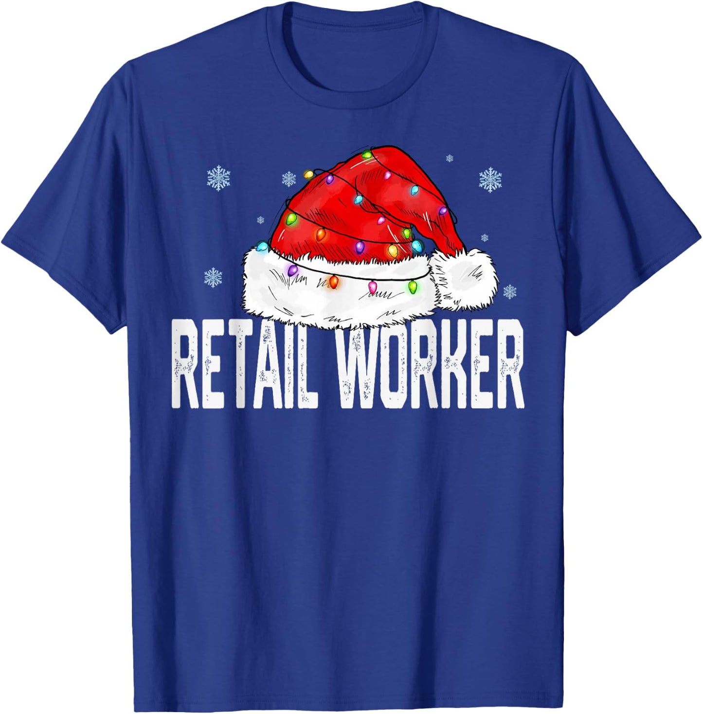 Retail Worker Christmas Women Family Matching Group Xmas T-Shirt - T-Shirt | Royal