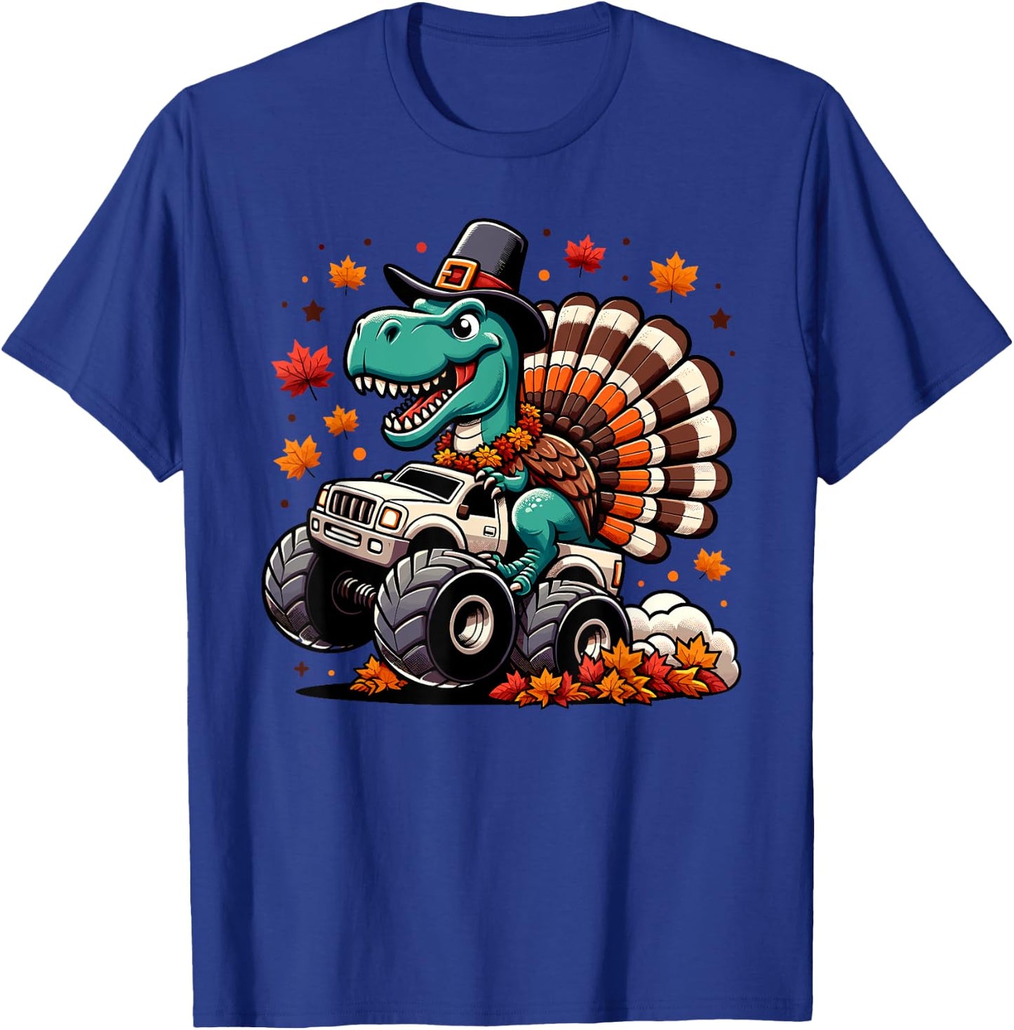 Boys Thanksgiving Shirt Kids Fall Shirts Toddler Boy 3t 4t 5 T-Shirt - T-Shirt | Royal