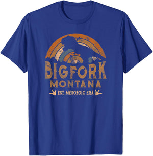 Bigfork Montana MT Dino Dinosaur Paleontology T-Rex T-Shirt - T-Shirt | Royal
