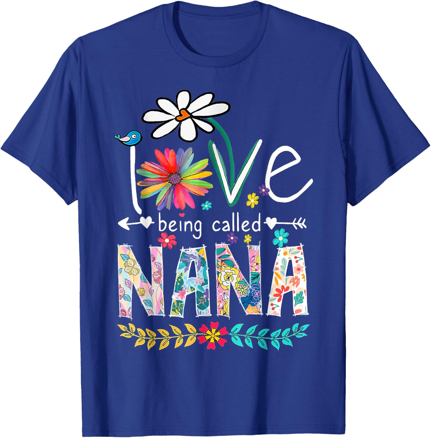 I Love Being Called Nana Sunflower T-Shirt - T-Shirt | Royal