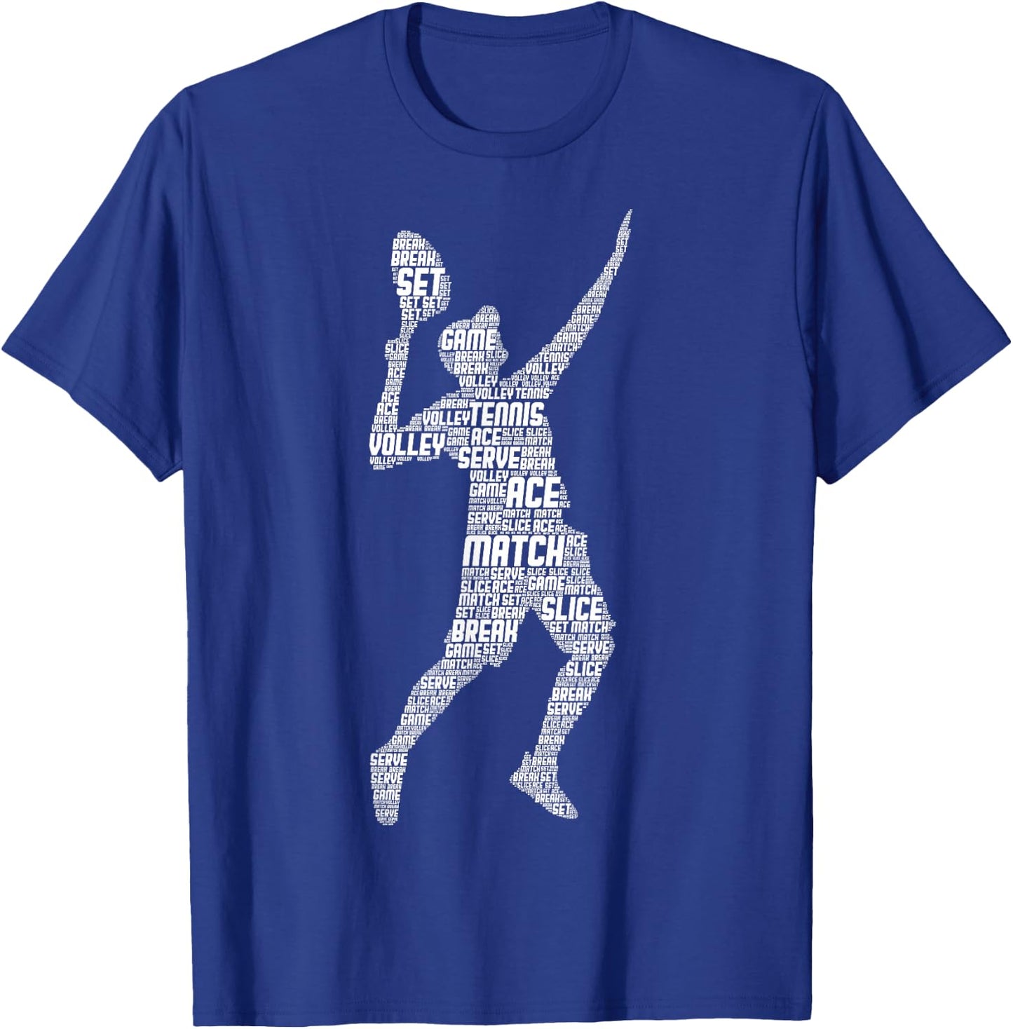 Tennis Player Boys Youth Men Kids T-Shirt - T-Shirt | Royal