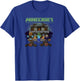 Minecraft Halloween Monsters In Haunted House Group Shot T-Shirt - T-Shirt | Royal