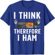 Funny Ham Radio Art Women Ham Operator Amateur Radio T-Shirt - T-Shirt | Royal