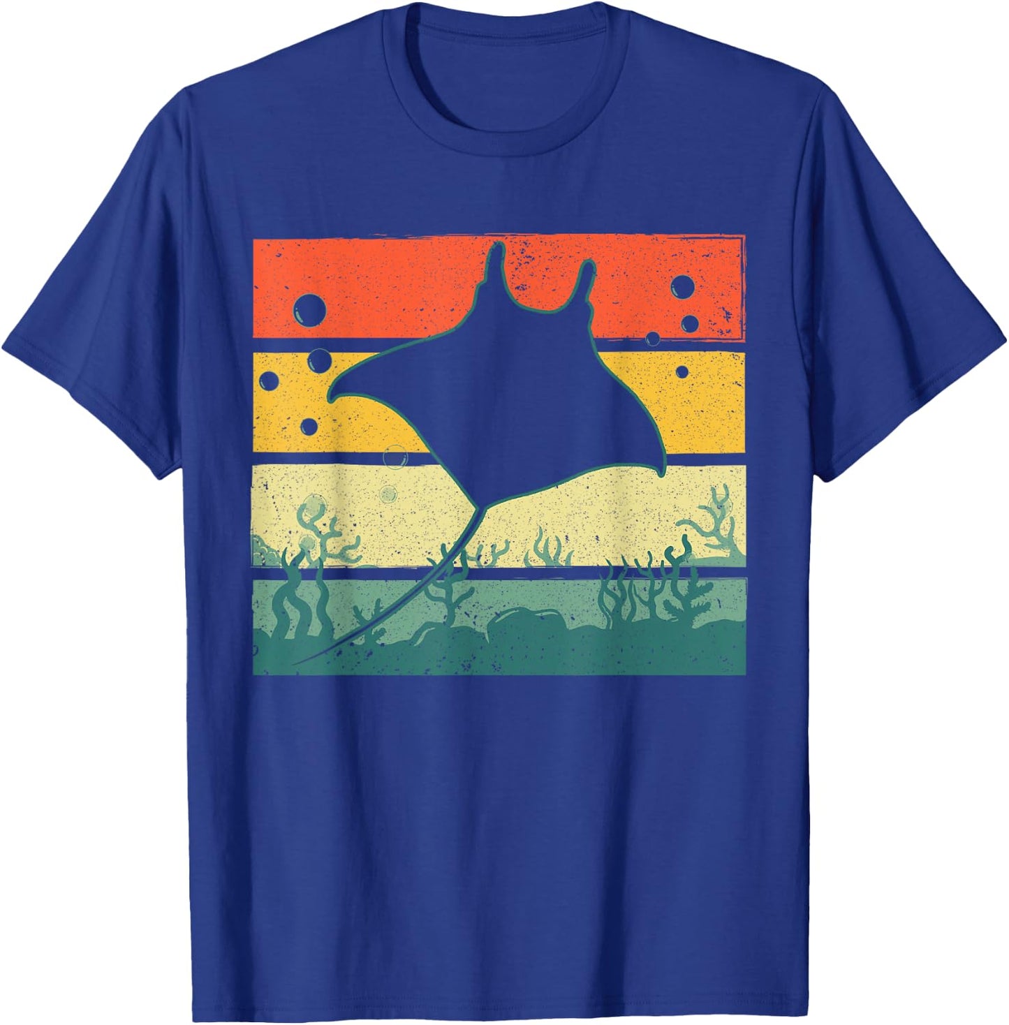 Funny Stingray Design Women Kids Ocean Animal Lovers T-Shirt - T-Shirt | Royal