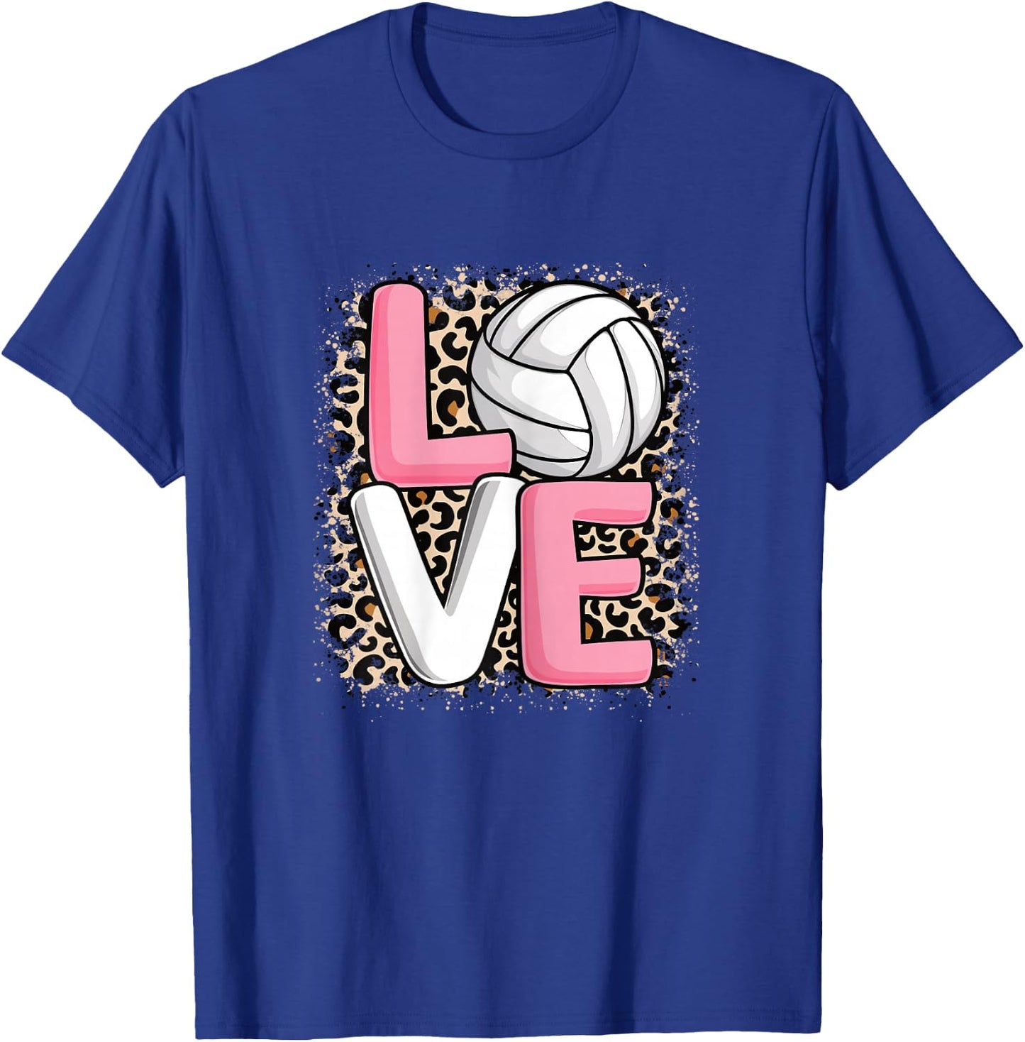 Love Volleyball Cute Volleyball Player Women Girls T-Shirt - T-Shirt | Royal