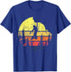 Retro Sunset Rock Climber - Boulderer Bouldering Climbing T-Shirt - T-Shirt | Royal