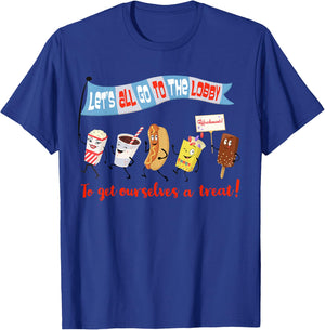 Let’s All Go to the Lobby and Get Ourselves a Treat retro T-Shirt - T-Shirt | Royal