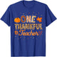 Rainbow Leopard Fall Thanksgiving Teacher Outfit Women Men T-Shirt - T-Shirt | Royal