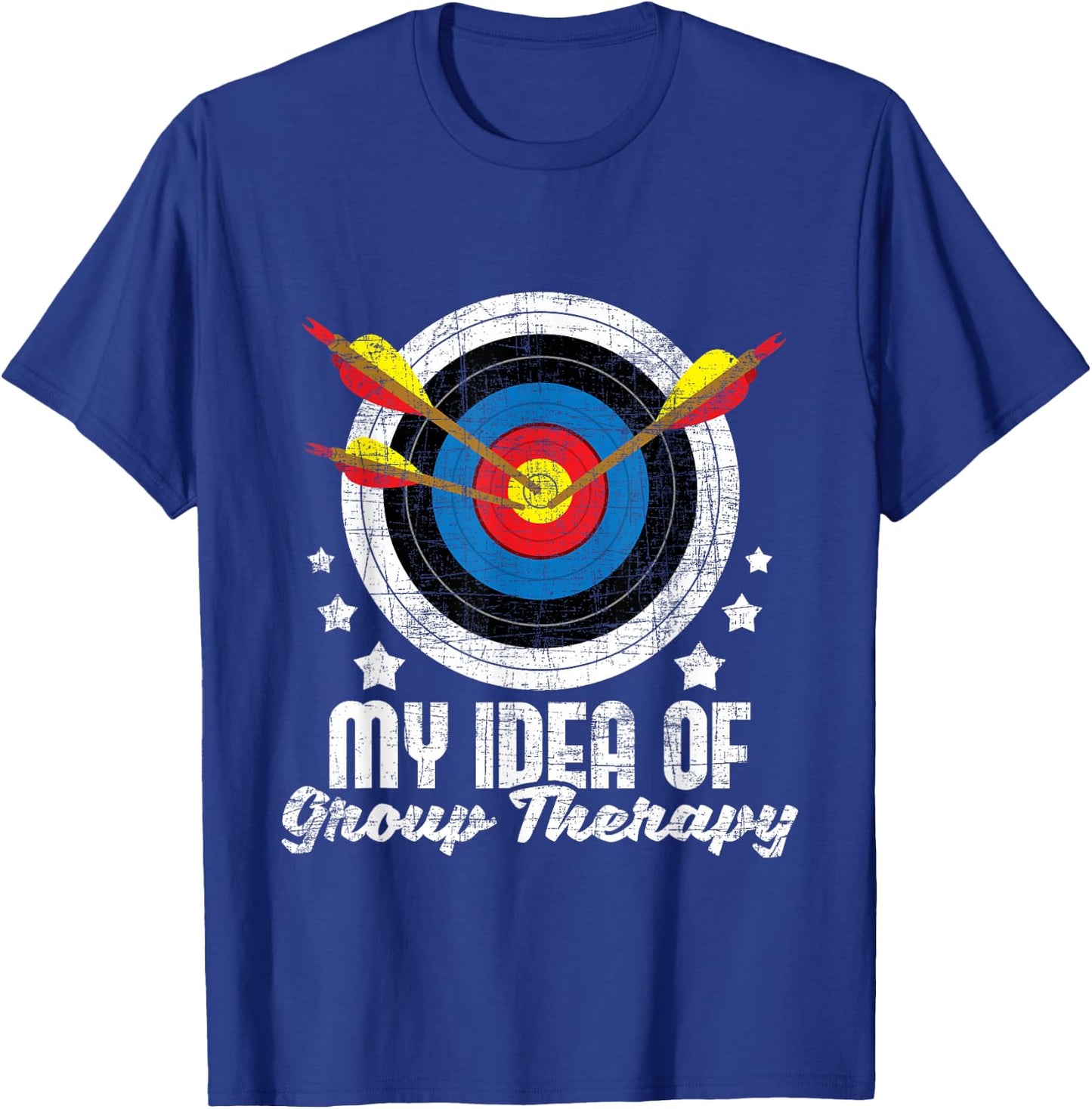 My Idea of Group Therapy - Archery Archer Bowhunting Bows Small T-Shirt - T-Shirt | Royal