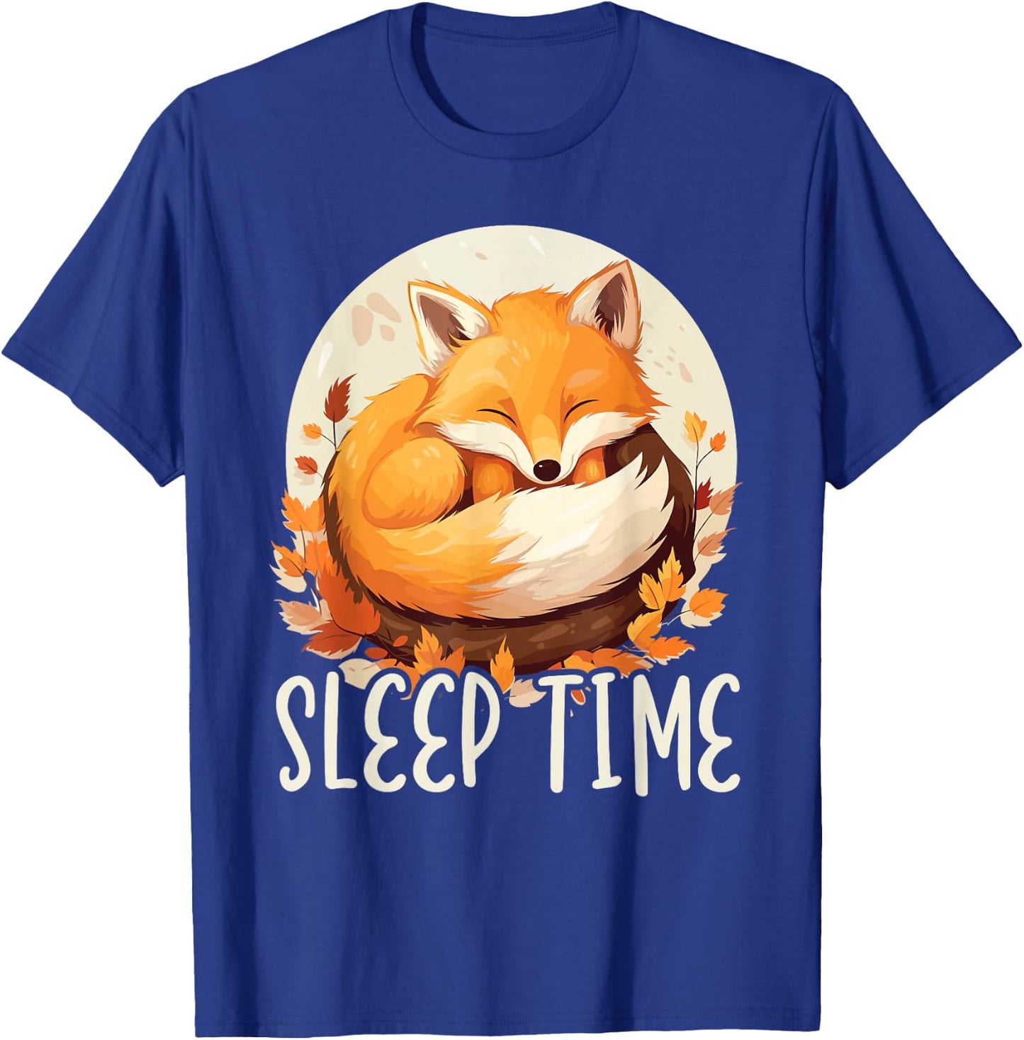 Sleeping Fox Sleepyhead Napping Sleep Fox Lover T-Shirt - T-Shirt | Royal