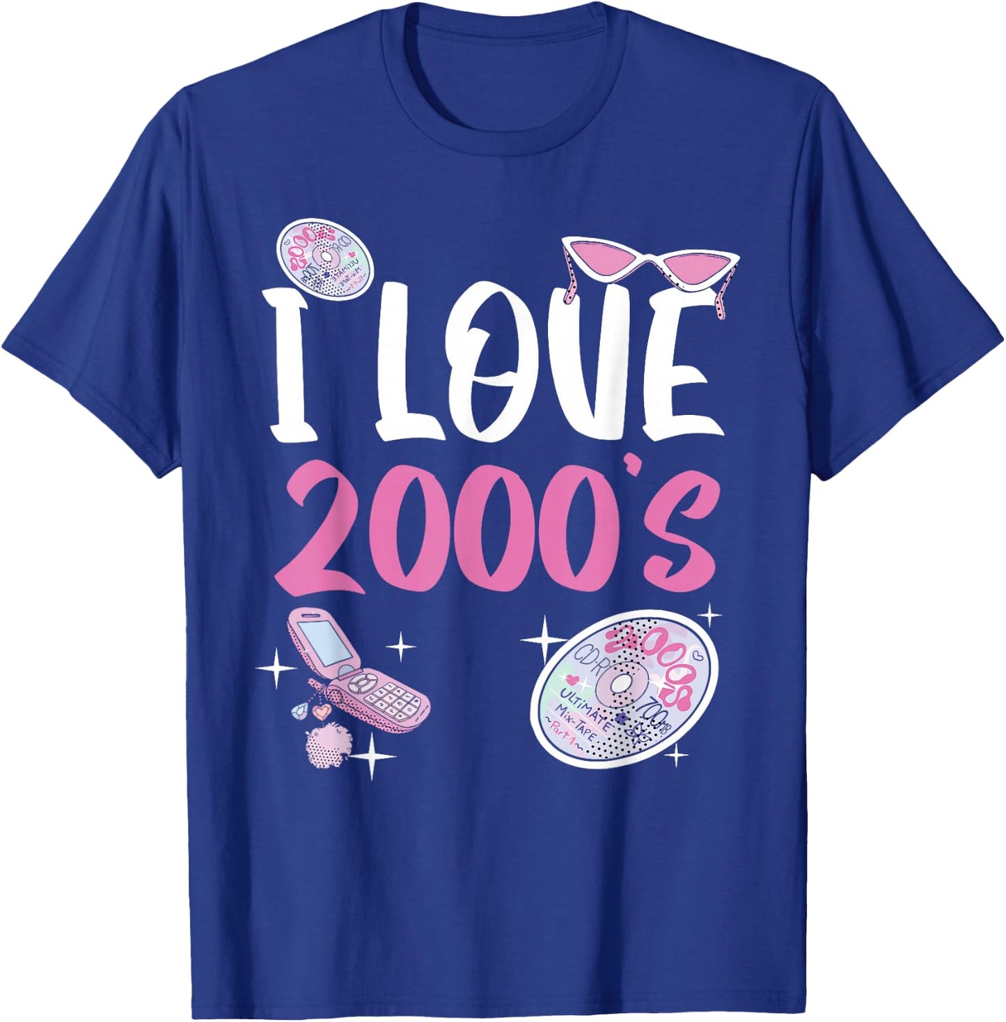 I Love 2000's Era Baby Birth Year Generation Z T-Shirt - T-Shirt | Royal