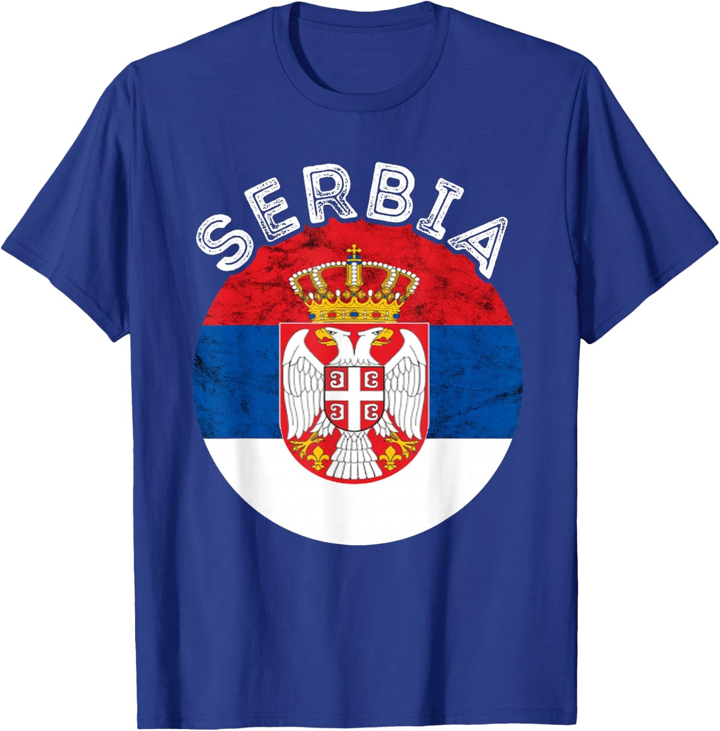 Serbia Serbian Pride Serbian Football Serbian Flag Srbija T-Shirt - T-Shirt | Royal