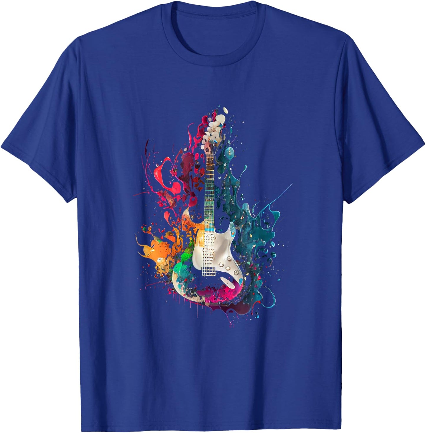 Guitars Musicians Guitarists T-Shirt - T-Shirt | Royal