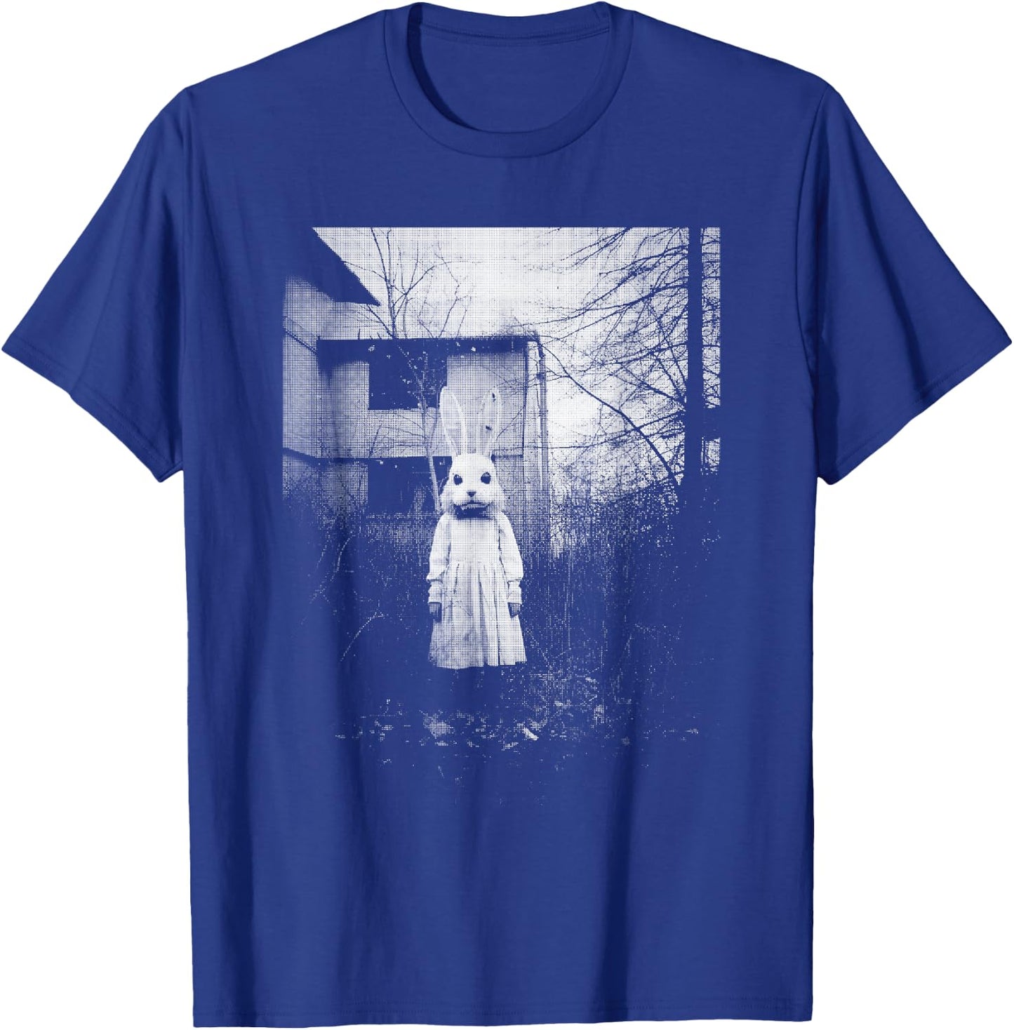 Horror Bunny Rabbit | Dark Creepy Unholy Gothic Halloween T-Shirt - T-Shirt | Royal