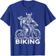 Biking Viking Funny Mountain Biker Pun T-Shirt - T-Shirt | Royal