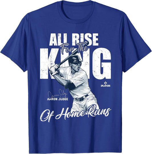 All Rise For The King Aaron Judge New York MLBPA T-Shirt - T-Shirt | Royal