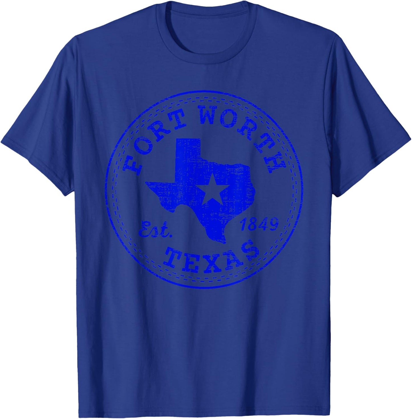Fort Worth Texas T-Shirt - T-Shirt | Royal