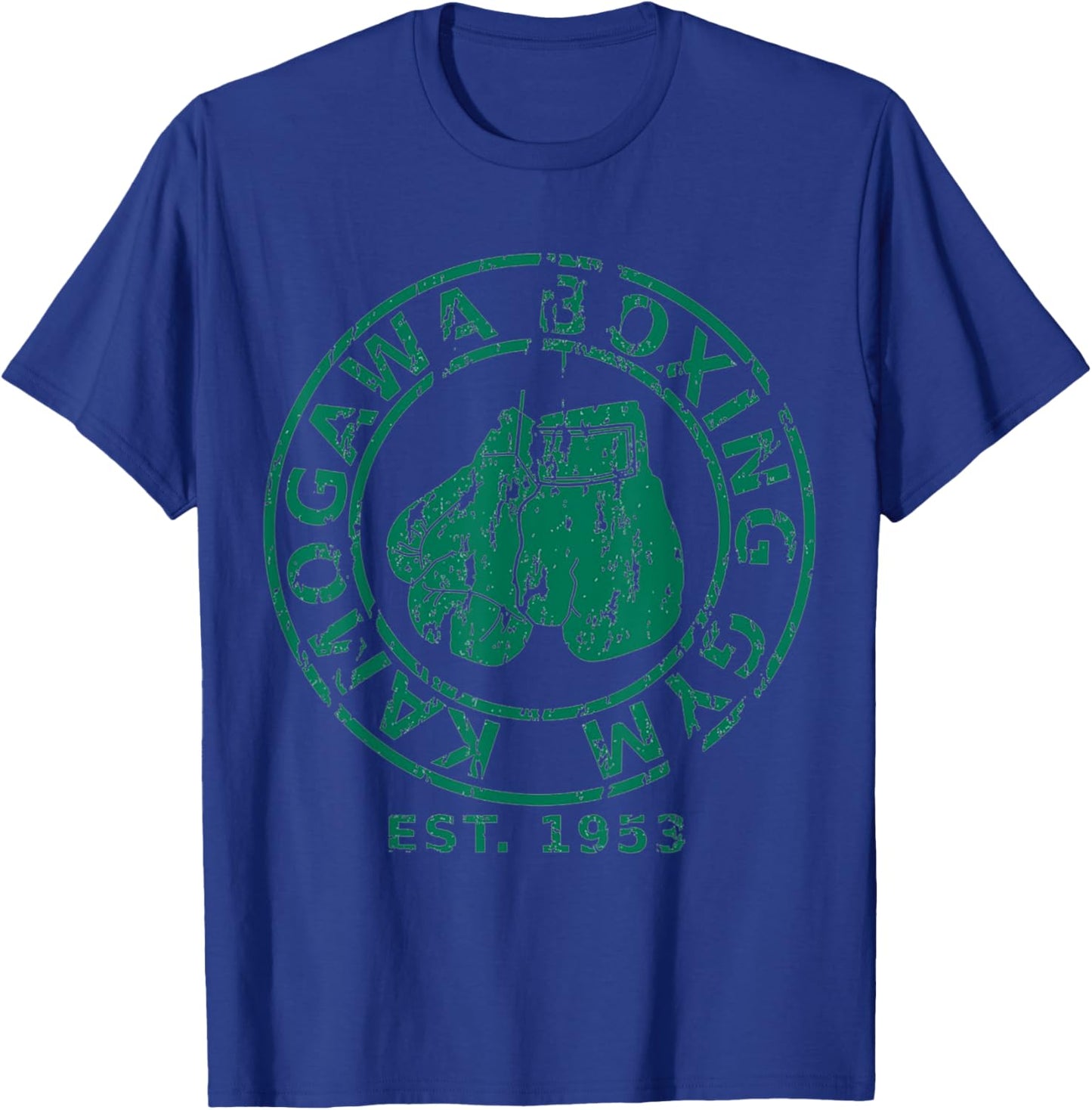 KBG(Kamogawa) Boxing Gym Tokyo, Japan Est 1953 Boxing Gloves T-Shirt - T-Shirt | Royal