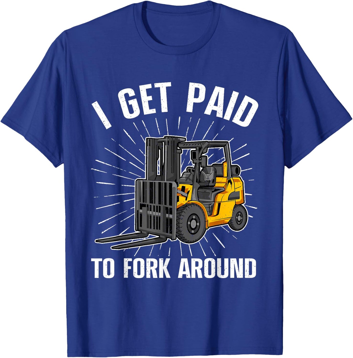 Funny Forklift Art Women Certified Forklift Drivers T-Shirt - T-Shirt | Royal