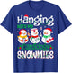 Hanging With My Cardiology Nurse Snowmies Christmas Nursing T-Shirt - T-Shirt | Royal