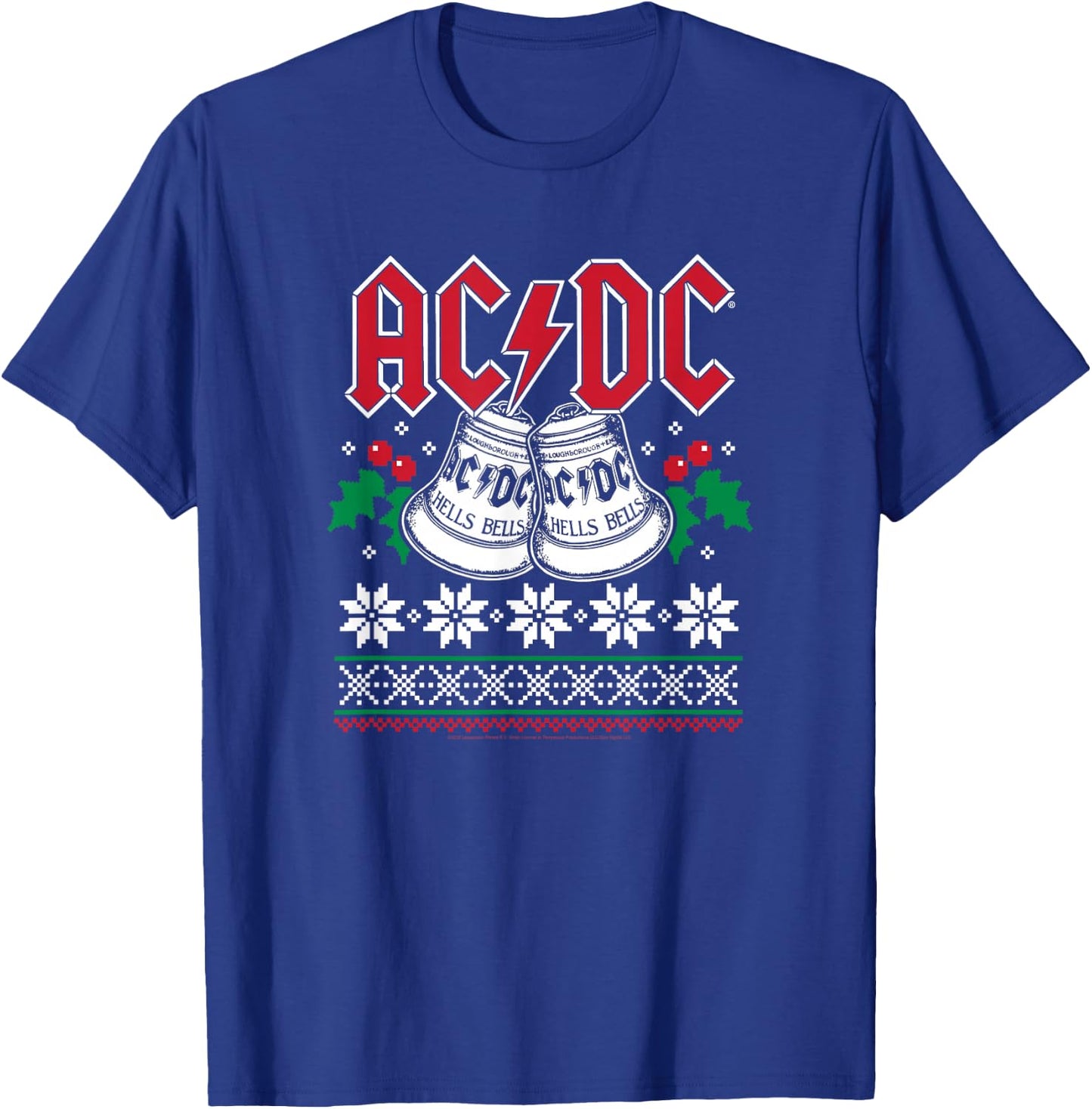 ACDC - Hells Bells Christmas T-Shirt - T-Shirt | Royal