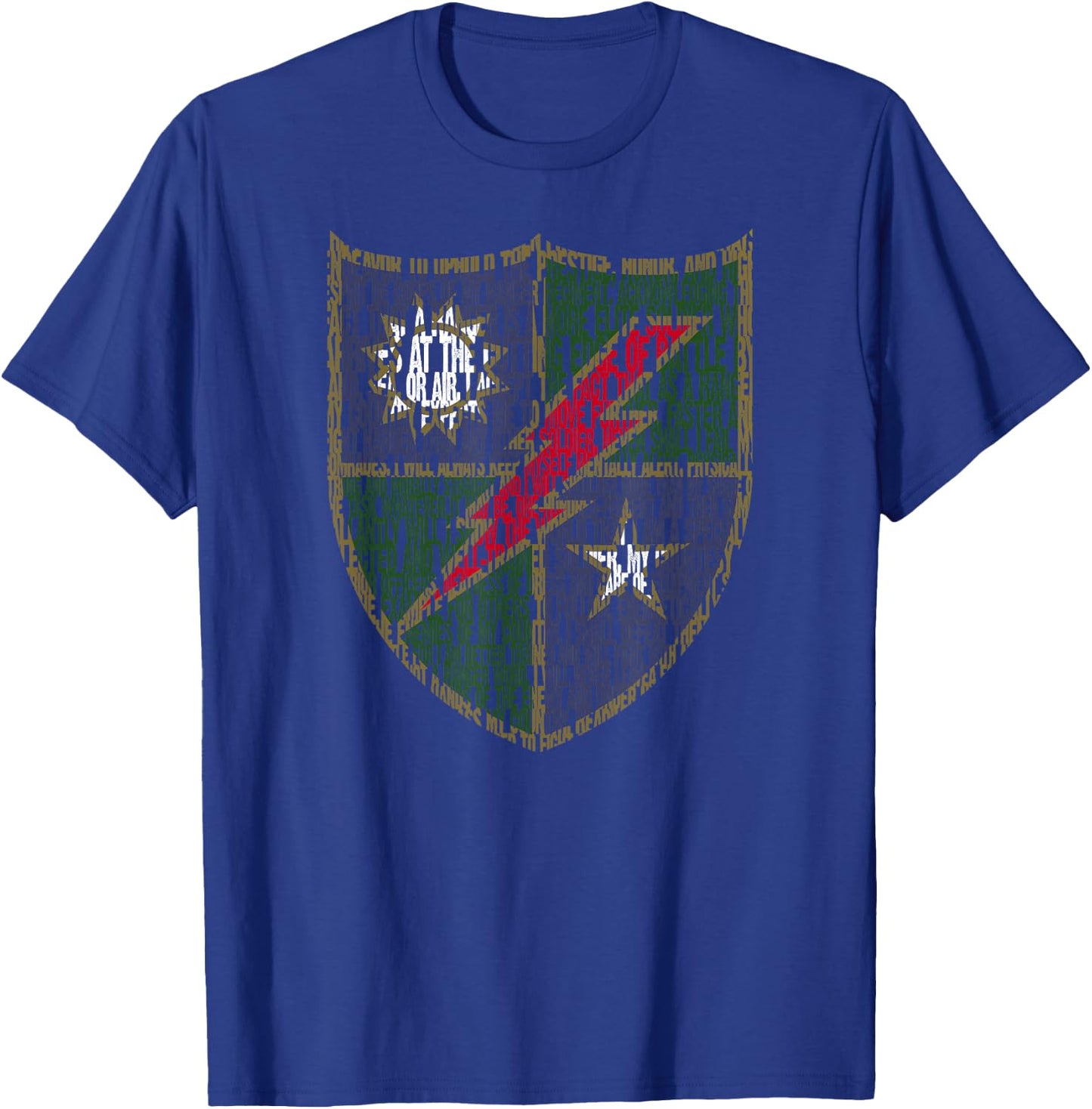American Marauder: 75th Ranger Regiment Ranger Creed T-Shirt - T-Shirt | Royal