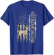 Best Buckin' Dad Ever American Flag Father's Day T-Shirt - T-Shirt | Royal