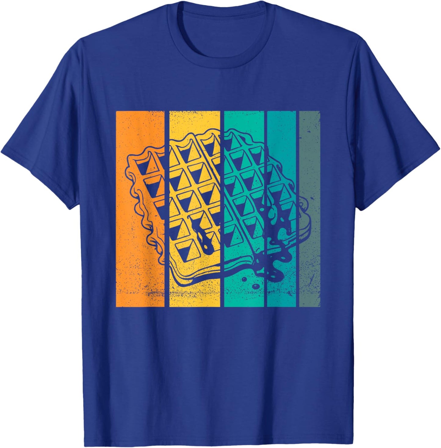 Waffle Design Artsy Vintage Waffle Lover T-Shirt - T-Shirt | Royal