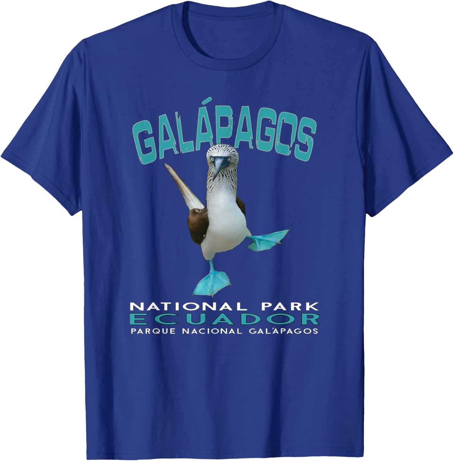 Galapagos National Park Ecuador Blue Footed Boobies Keepsake T-Shirt - T-Shirt | Royal