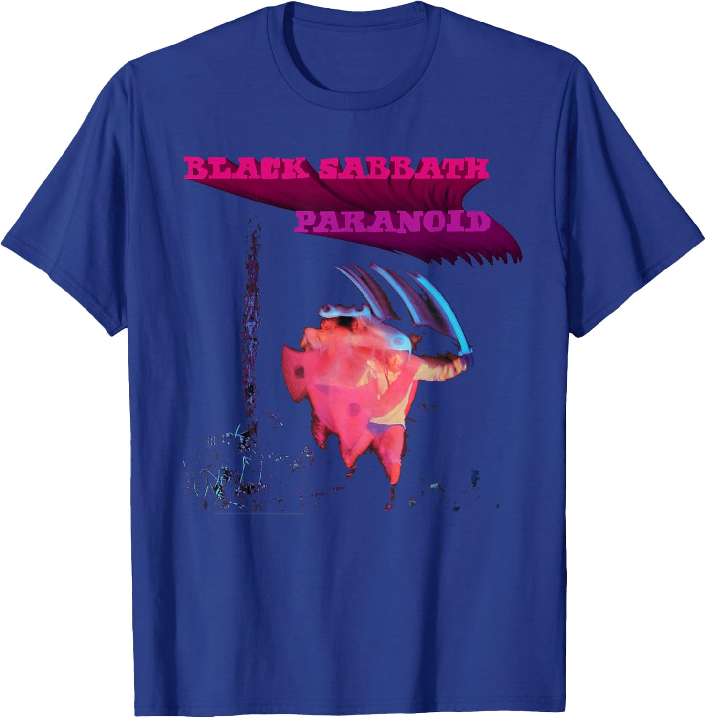 Black Sabbath Official Paranoid Motion Trails T-Shirt - T-Shirt | Royal