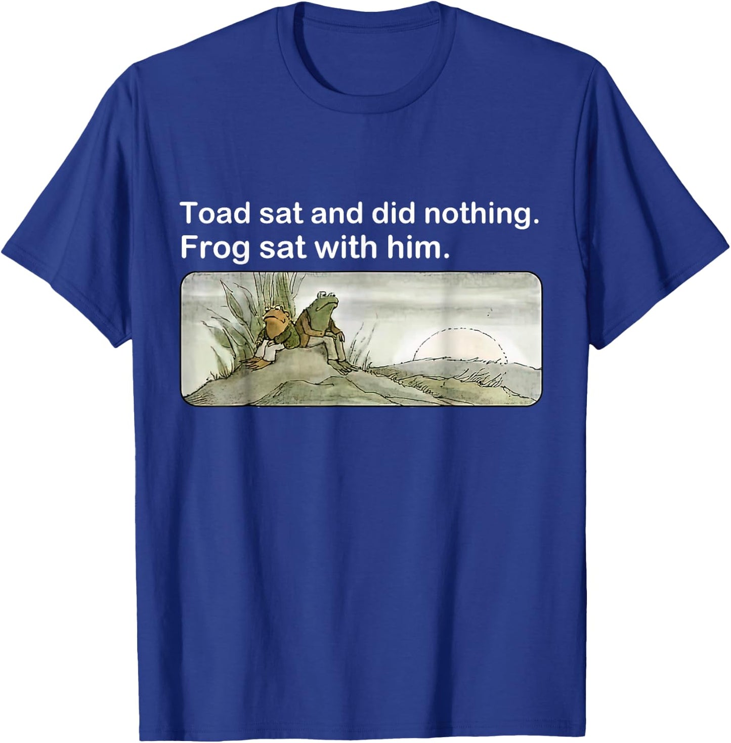 Frogs Funny toads meme lover Vintage -Adults & Kids Black T-Shirt - T-Shirt | Royal