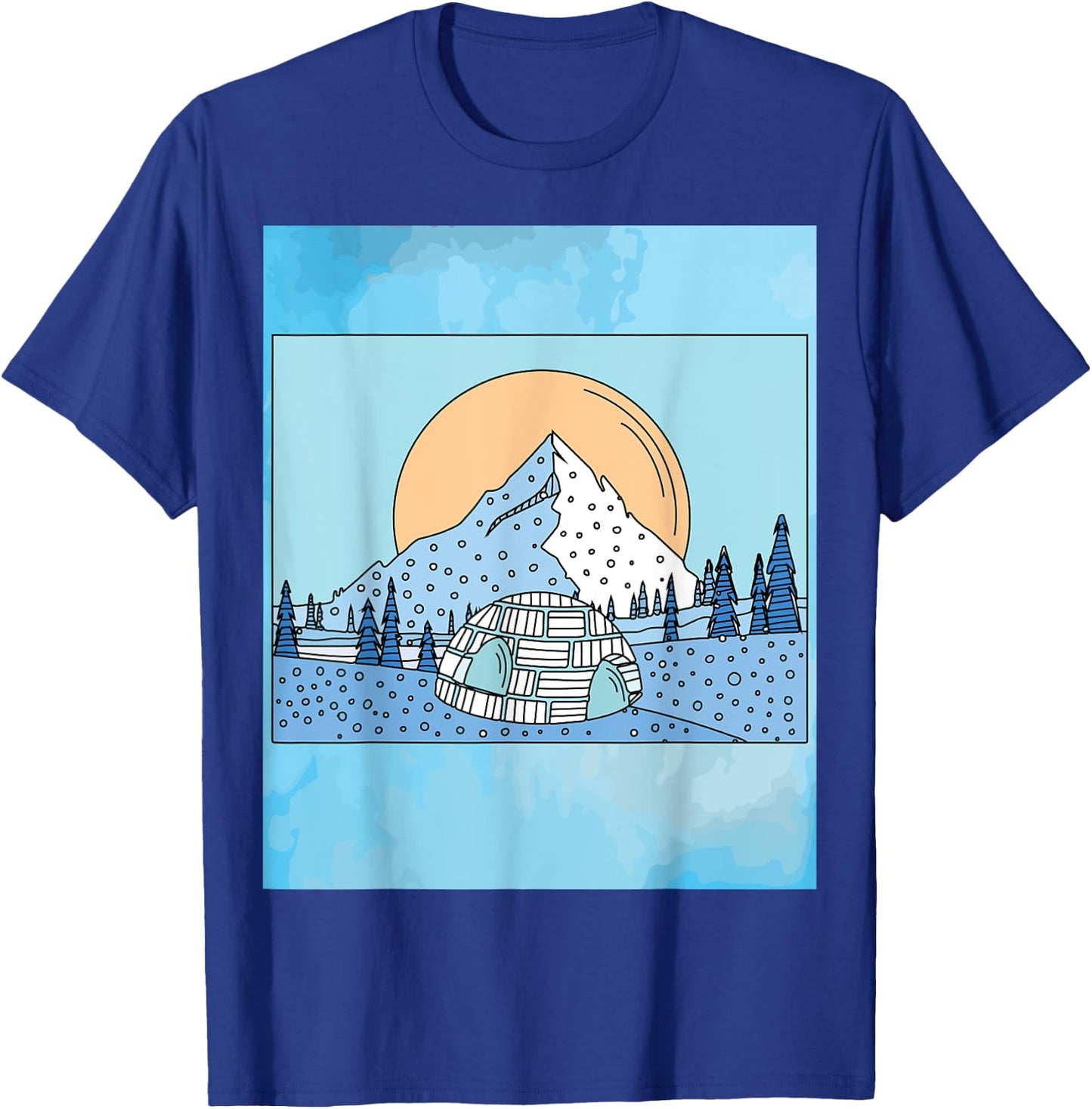 Igloo snow and ice landscape T-Shirt - T-Shirt | Royal