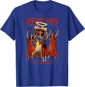 Steven Rhodes Witches' Brew Magic Coffee Retro Dark Humor T-Shirt - T-Shirt | Royal