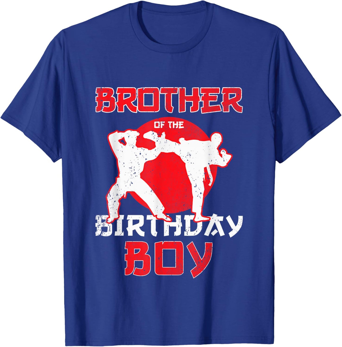 Brother Of The Birthday Karate Taekwondo Boy Martial Arts T-Shirt - T-Shirt | Royal