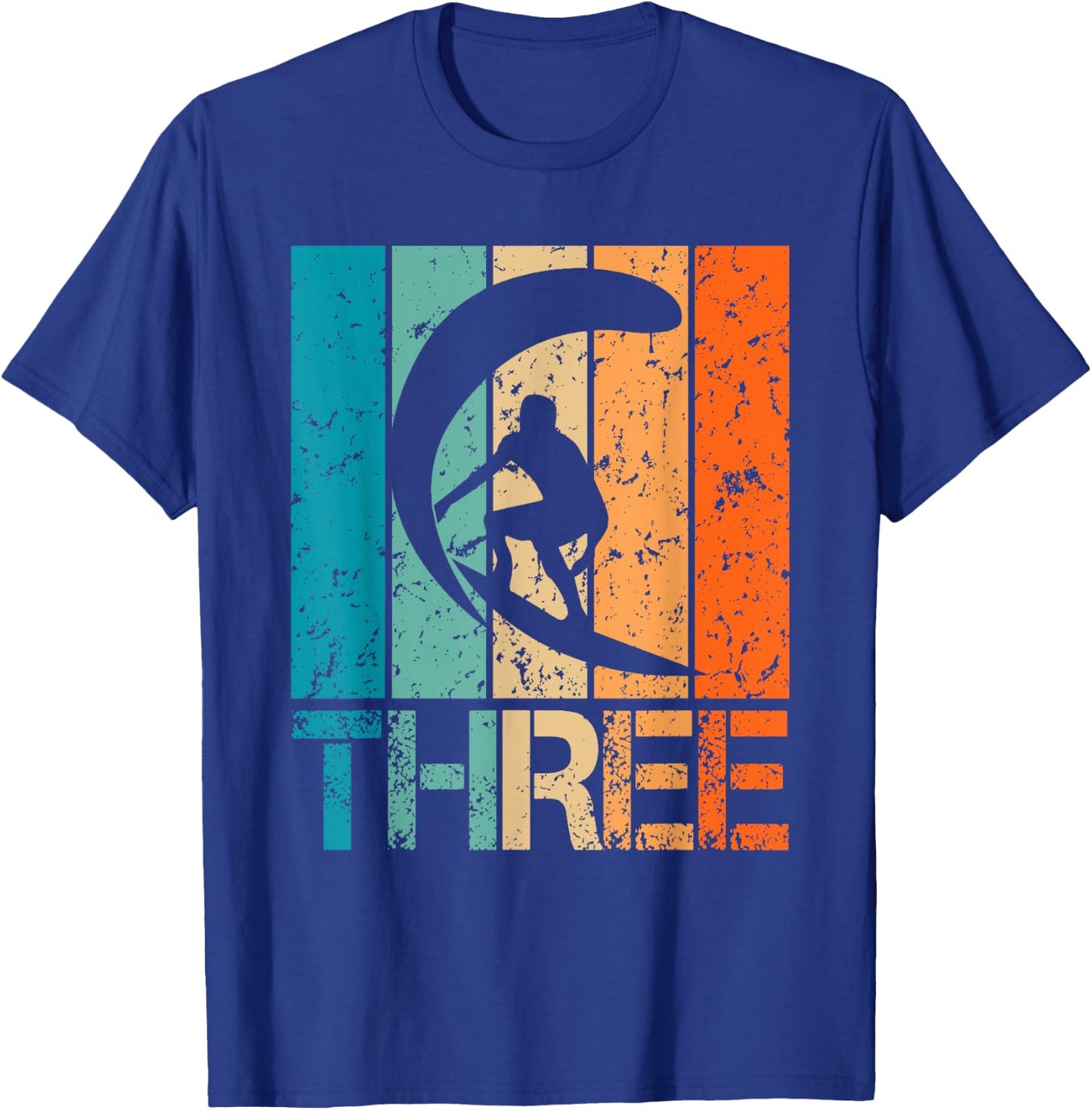3rd Surfing Birthday 3 Year Old 3yr Boy Girl Birthday Surfer T-Shirt - T-Shirt | Royal
