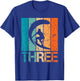 3rd Surfing Birthday 3 Year Old 3yr Boy Girl Birthday Surfer T-Shirt - T-Shirt | Royal