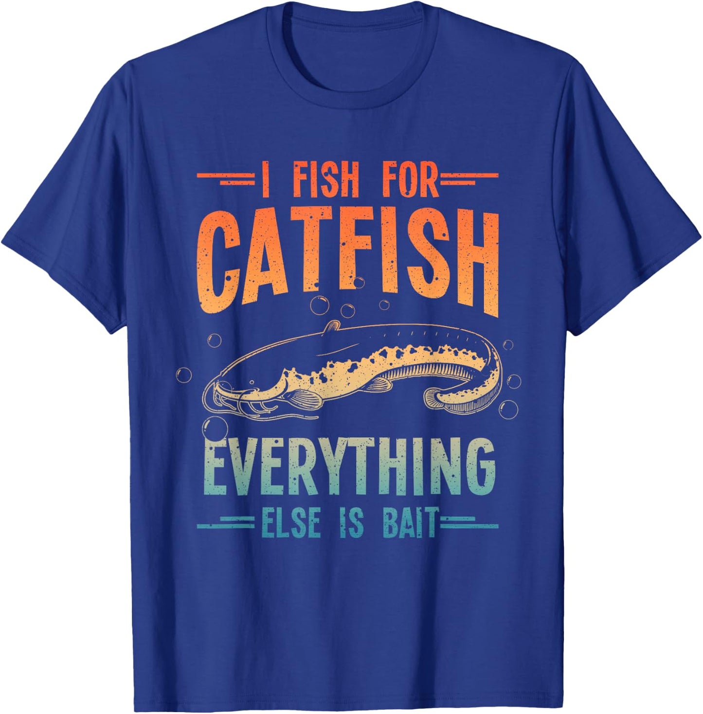 Funny Catfishing Design Women Catfish Fishing Hunter T-Shirt - T-Shirt | Royal
