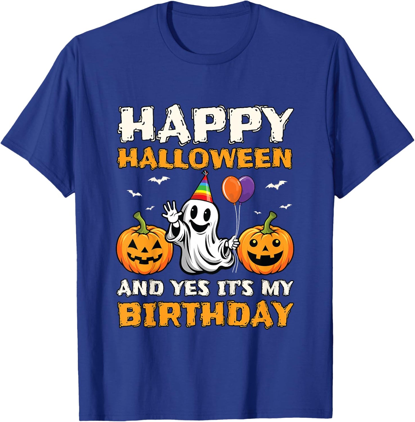 Kids Halloween Birthday Shirt Boys Kids Girls Its My Boo Day T-Shirt - T-Shirt | Royal