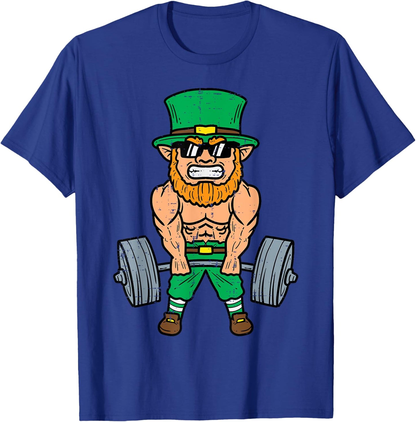 St Patricks Day Workout Weightlifting Saint Paddys Gym Men T-Shirt - T-Shirt | Royal