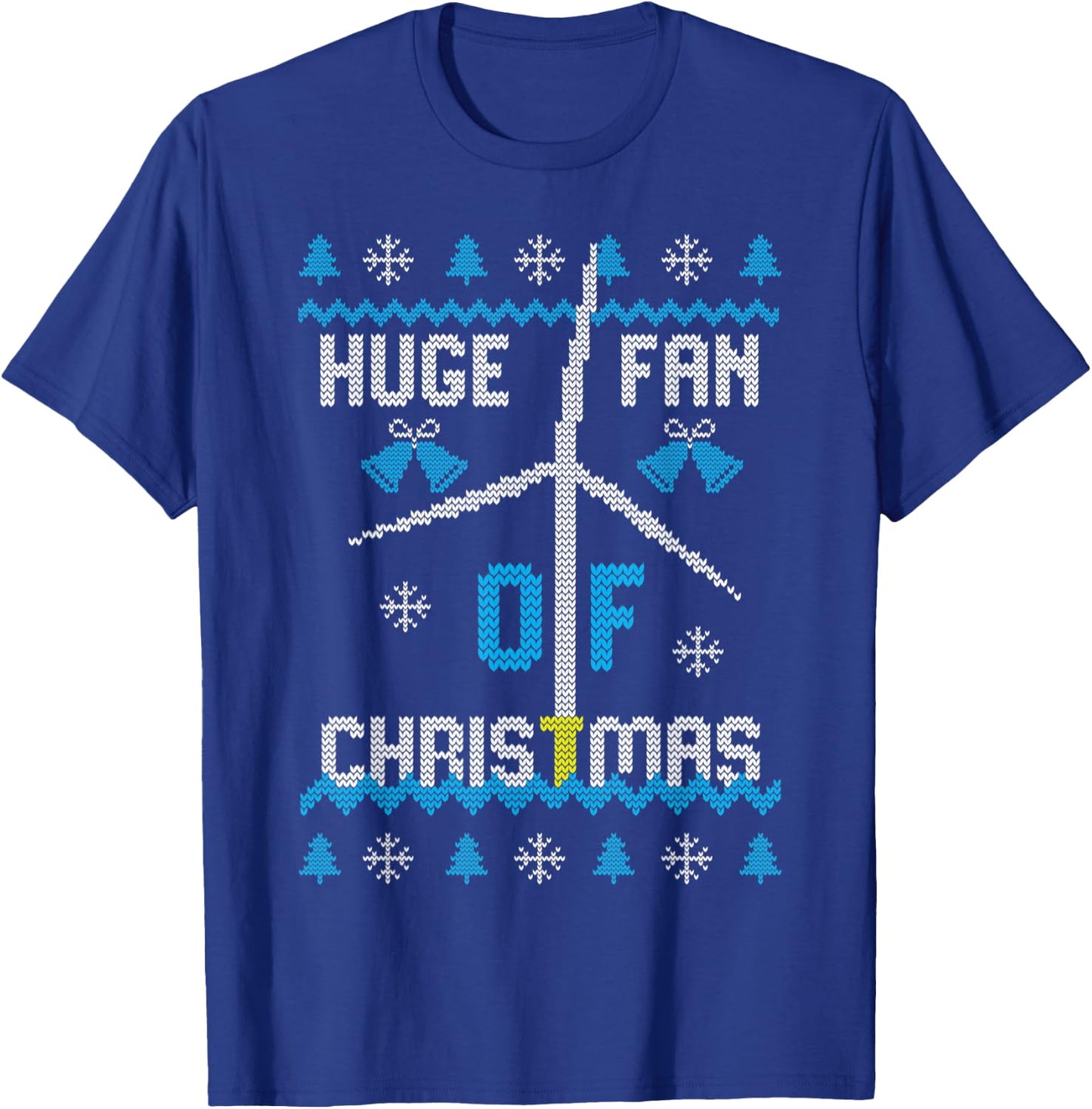 Renewable energy Christmas sweater - offshore technician T-Shirt - T-Shirt | Royal