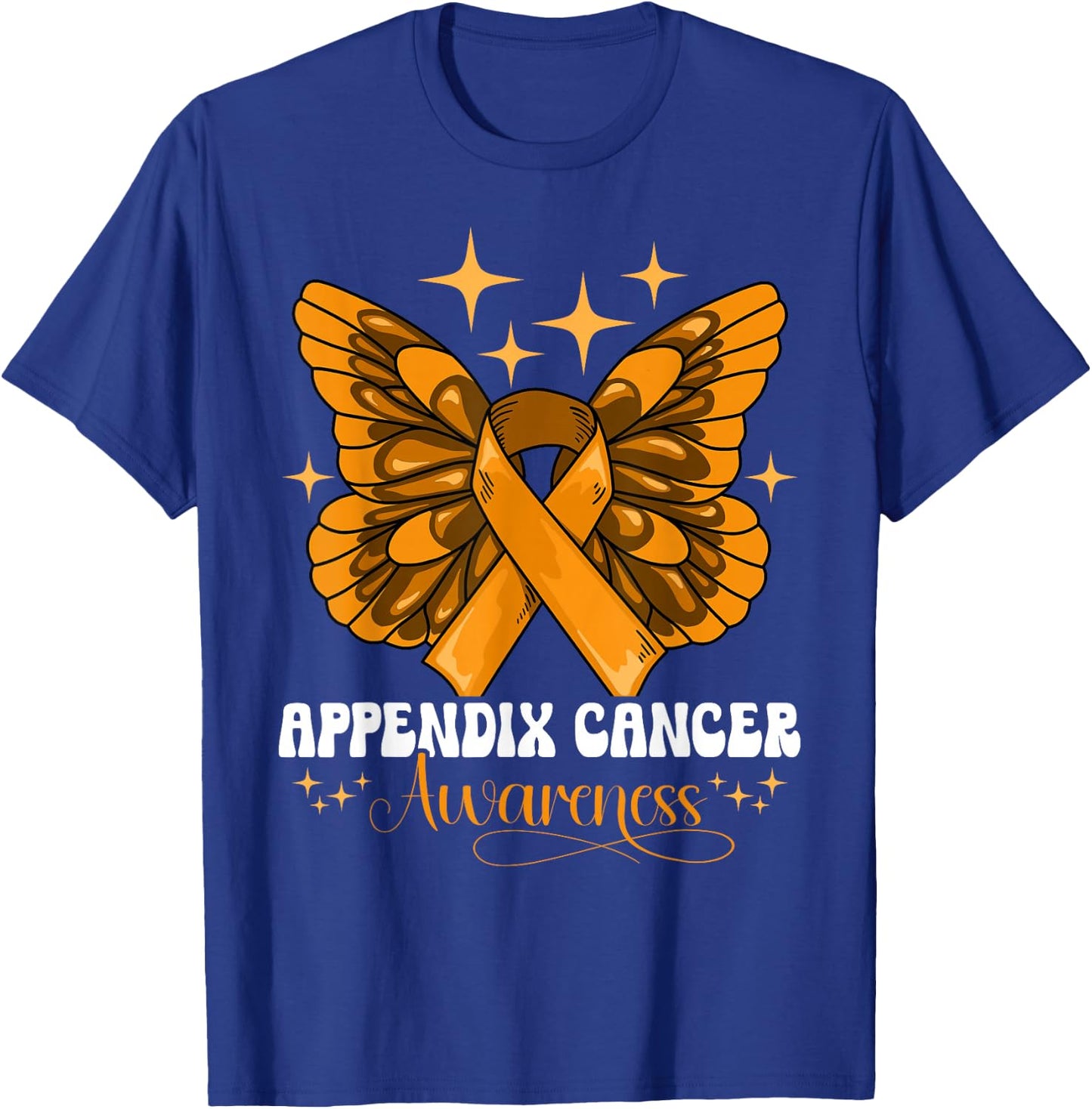 Appendix Cancer Awareness T-Shirt - T-Shirt | Royal
