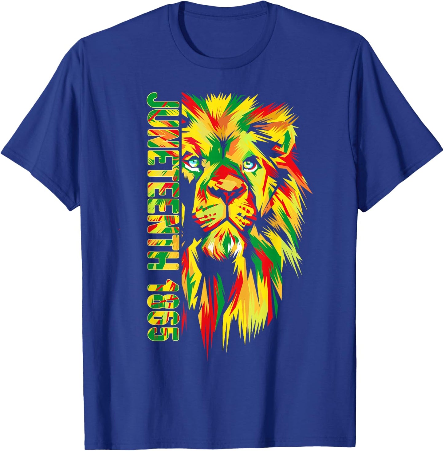 Juneteenth Men Women African American Black Lion 1865 King T-Shirt - T-Shirt | Royal