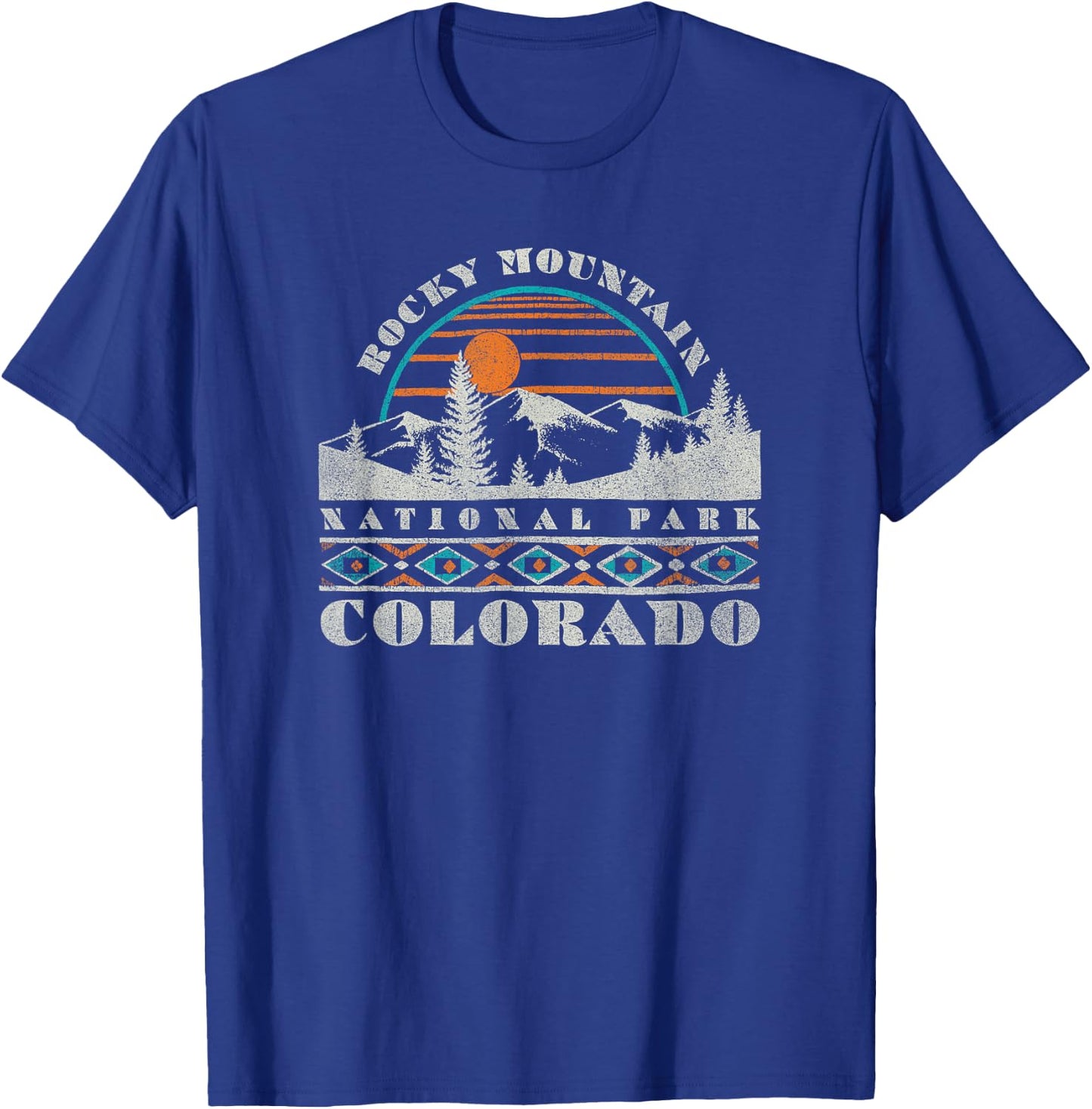 Rocky Mountain National Park Vintage T-Shirt - T-Shirt | Royal
