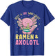 Just A Girl Who Love Ramen and Axolotl Kawaii Anime Japanese T-Shirt - T-Shirt | Royal