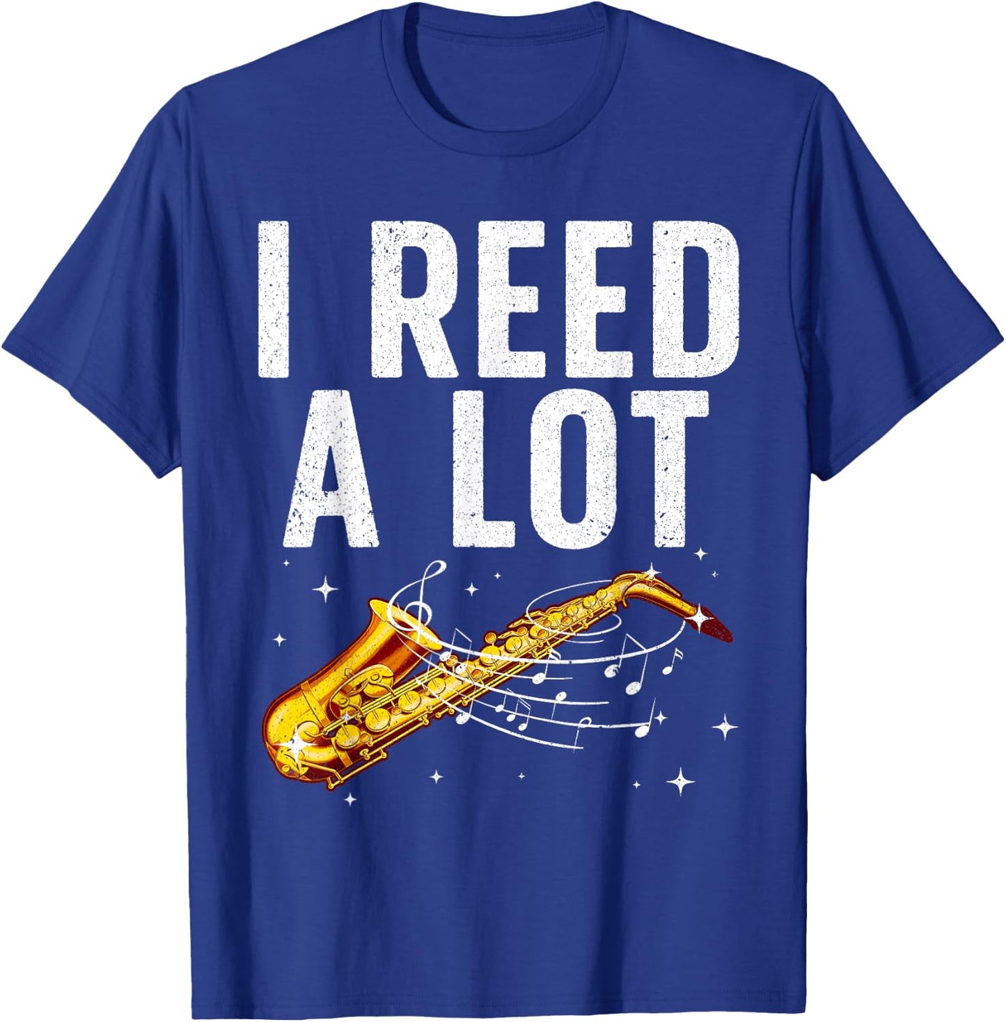 Funny Saxophone Design Women Tenor Saxophone Player T-Shirt - T-Shirt | Royal
