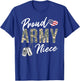 Proud Army Niece Army Graduation Niece US Army Niece Gifts T-Shirt - T-Shirt | Royal