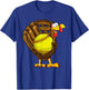 Funny Turkey Softball Glove Autumn Fall Vibes Thanksgiving T-Shirt - T-Shirt | Royal
