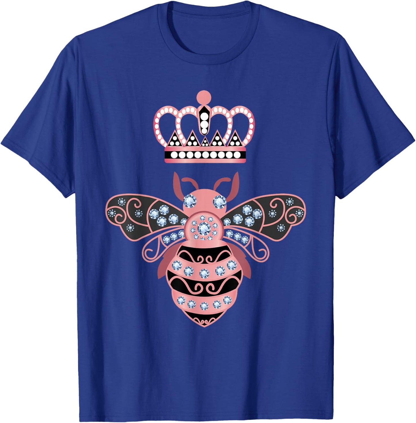 Queen Bee Crown Women Men Girls Hive Beekeeping Bee Women T-Shirt - T-Shirt | Royal
