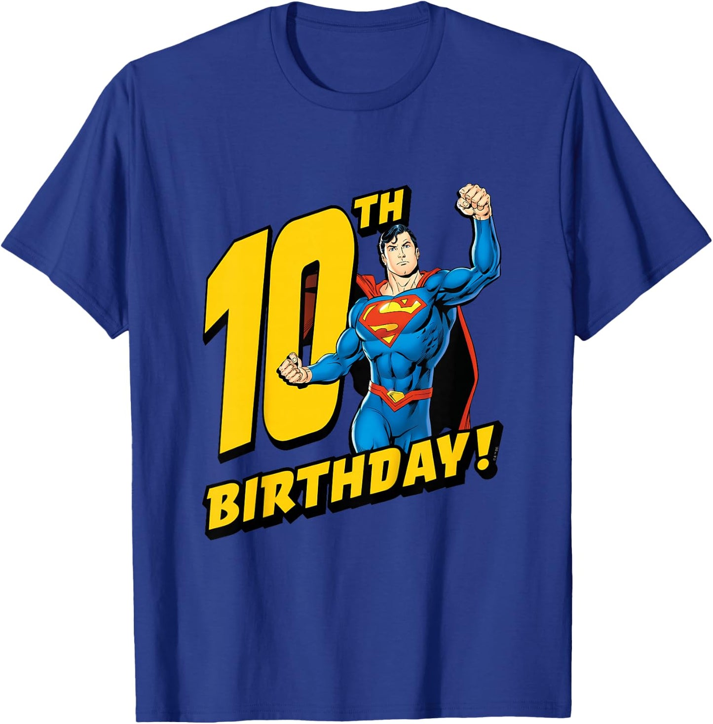 Kids Superman 10th Birthday T-Shirt - T-Shirt | Royal